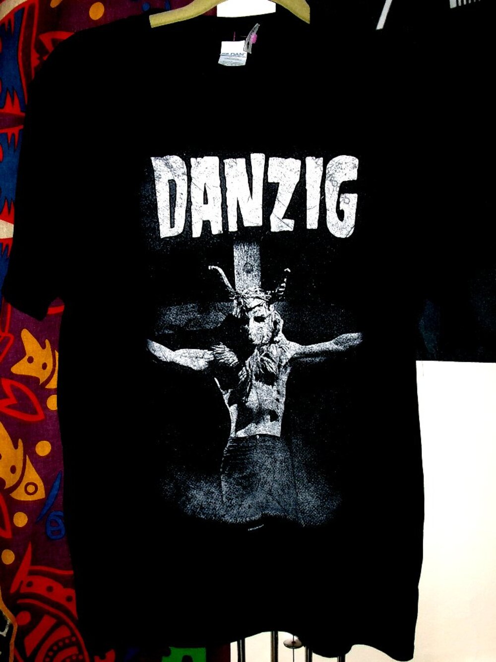 Danzig beast on cross medium tee - Glenn new Jersey horror shock rock misfits